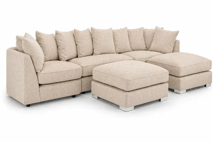 Bishop Alaska Beige U Shape Sofa