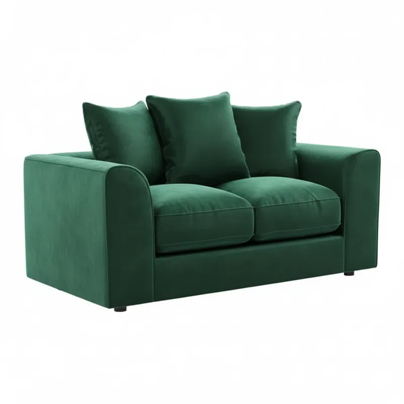 2 Seater Velvet Sofa (Green)