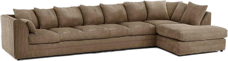 Modular 7 Settee Suites for Living Room (Mink, 7 Seater RH)