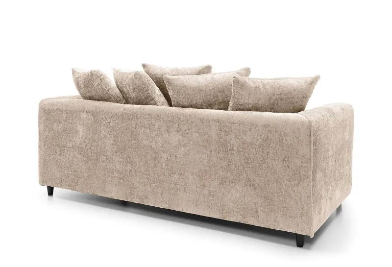 Alaska Luxury Beige 3 Seater Sofa