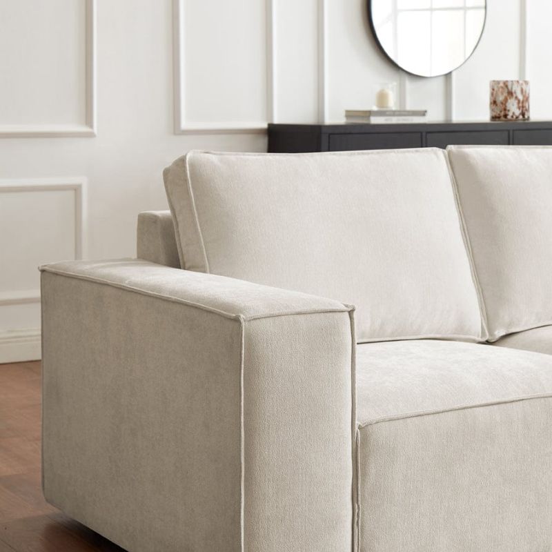 Sloane Large Right Hand L-Shape Sofa (Cream)
