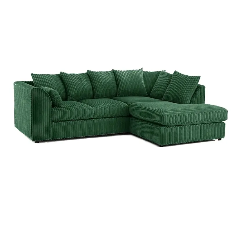 Hannah Jumbo Cord 4 Seater Right Hand Facing Corner Sofa