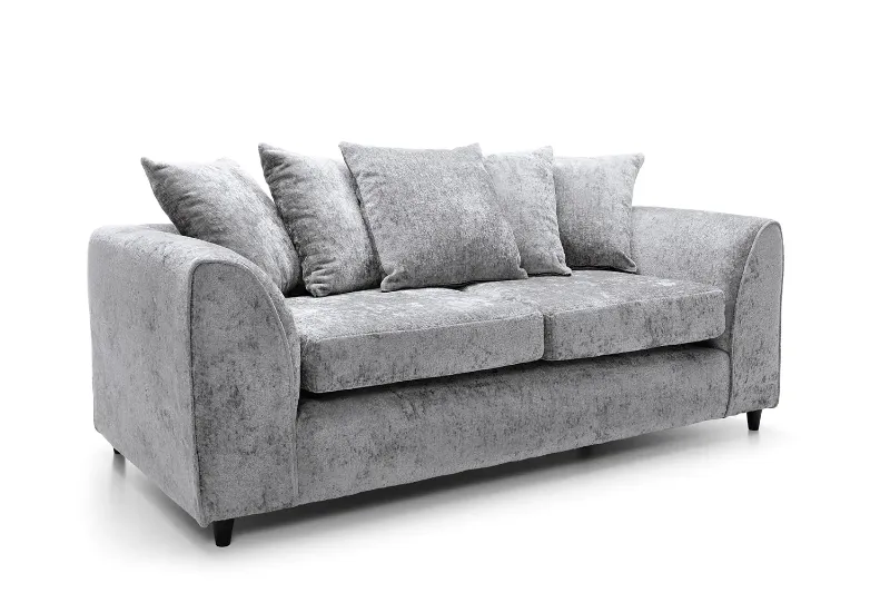 Alaska Contemporary Light Grey 3 Seater Sofa