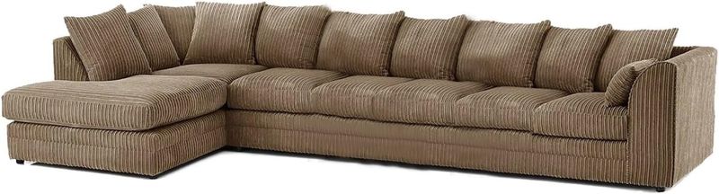 Modular 7 Settee Suites for Living Room (Mink, 7 Seater LH)
