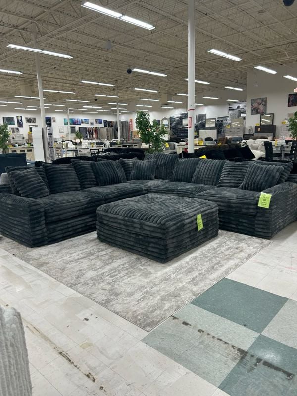 stupendous sectional 2c2 Black Corner sofa