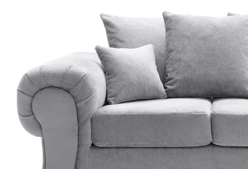 VERONA CRUSHED CHENILLE 2 SEATER SOFA