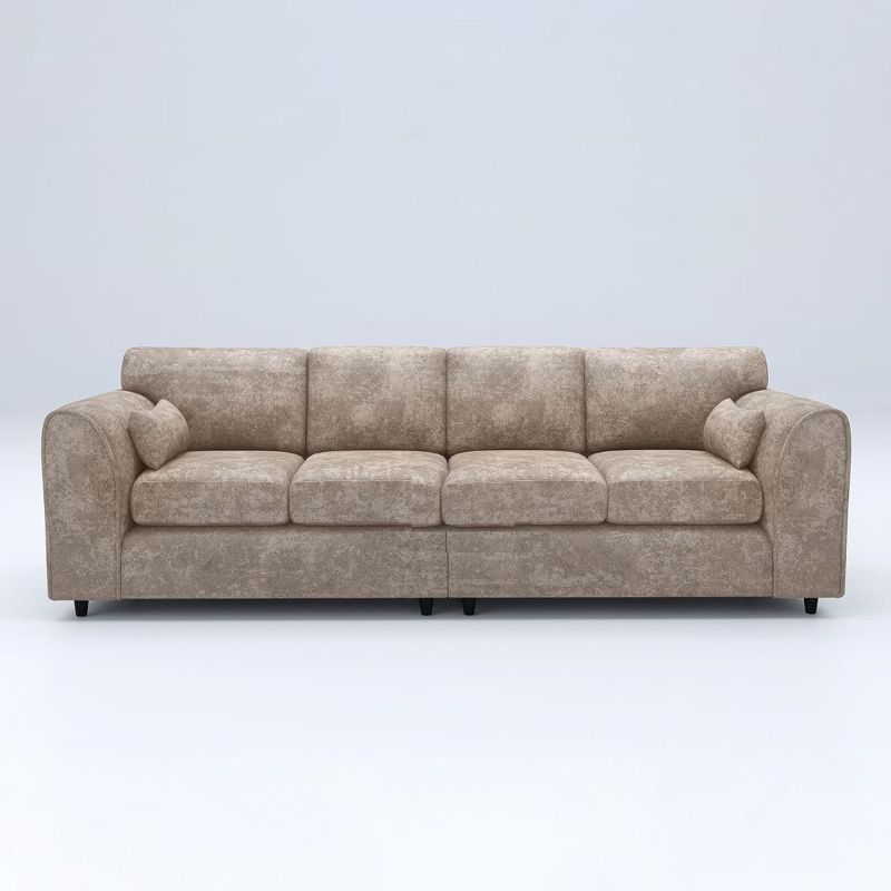 4 Seater Fullback Sofa - Beige
