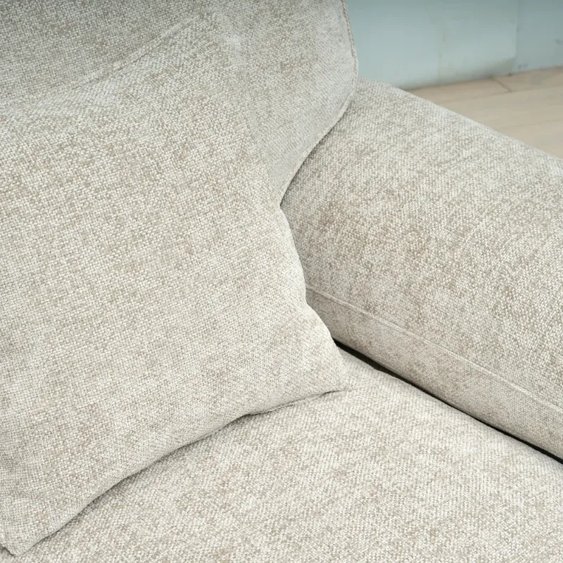 3 Seater Light Grey Cheille Sofa