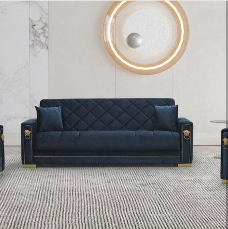 LION SOFABED BLACK AND GOLD