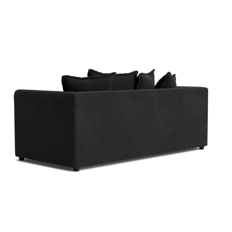Dylan Black Chenille Scatter Back sofa