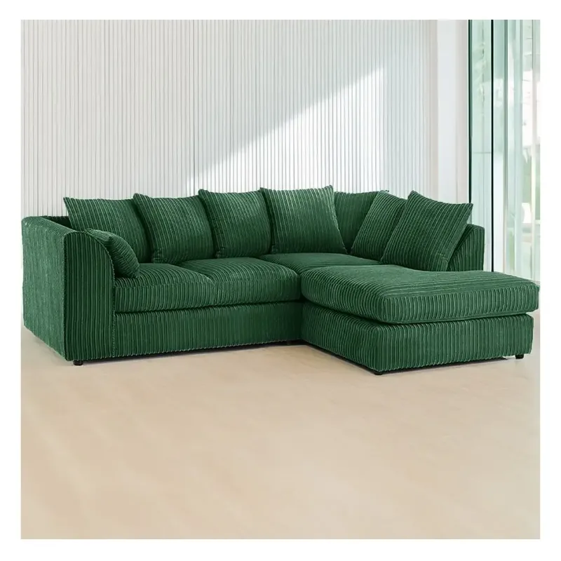 Hannah Jumbo Cord 4 Seater Right Hand Facing Corner Sofa