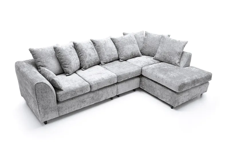 Harriet Large Crushed Chenille Corner Sofa