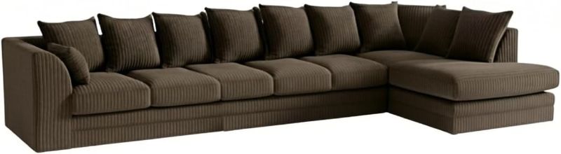 Modular 7 Settee Suites for Living Room (Brown, 7 Seater RH)