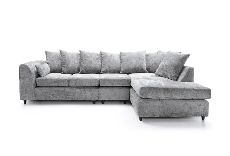 Harriet Large Crushed Chenille Corner Sofa