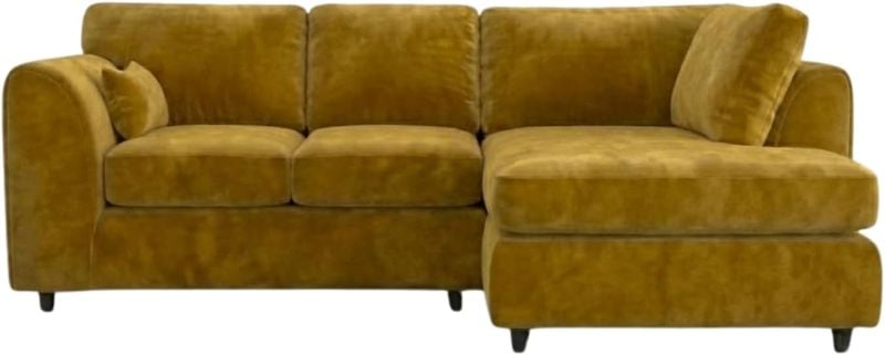 Dylan Right Hand Facing Couch for Living Room (Mustard Yellow)