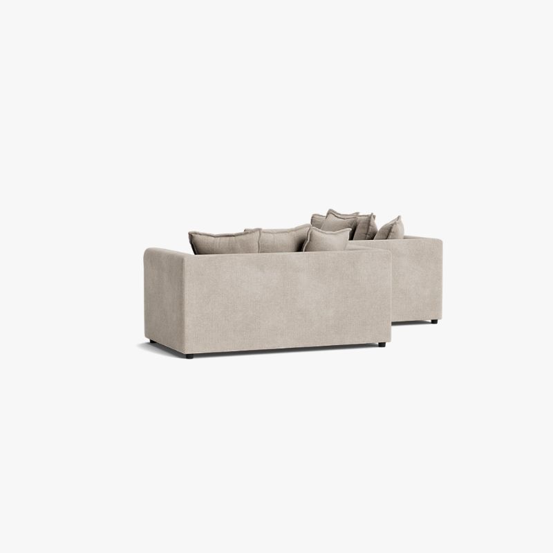 Marylebone Luxe Chenille 3+2 Seater Sofa Set – Soft Truffle | Luxury Fabric Living Room Suite