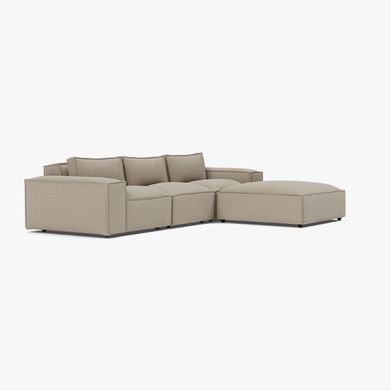 Marylebone L Shape Corner Sofa – Luxury Soft Truffle Luxe Chenille Sofa | Left or Right Hand