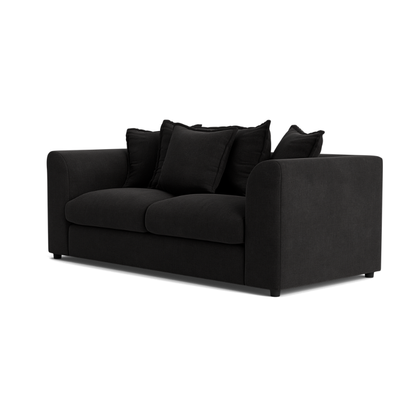 Dylan Black Chenille Scatter Back sofa