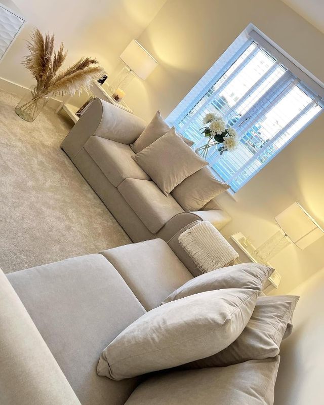 Dylan Plush Velvet 3+2 Seater Sofa Set – Luxury Fabric Sofa Suite | UK