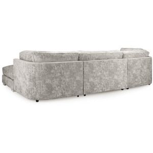 Bishop Full Back U Shape Sofa – Large 5 Seater Corner Sofa | Truffle & Platinum