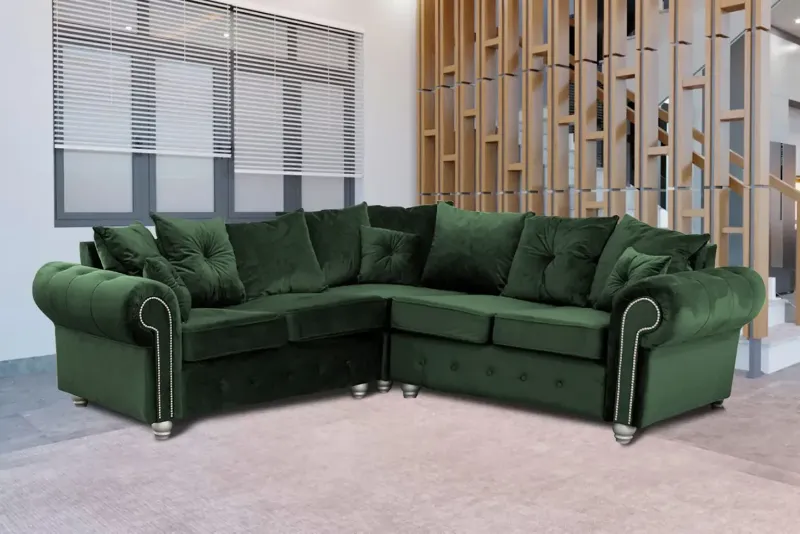 Ashwin Corner Sofa Green