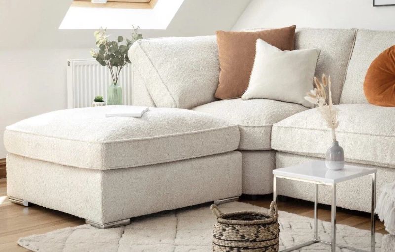 Savoy U Shape Corner Sofa – Full Back Cushions, Modular Large Fabric Suite