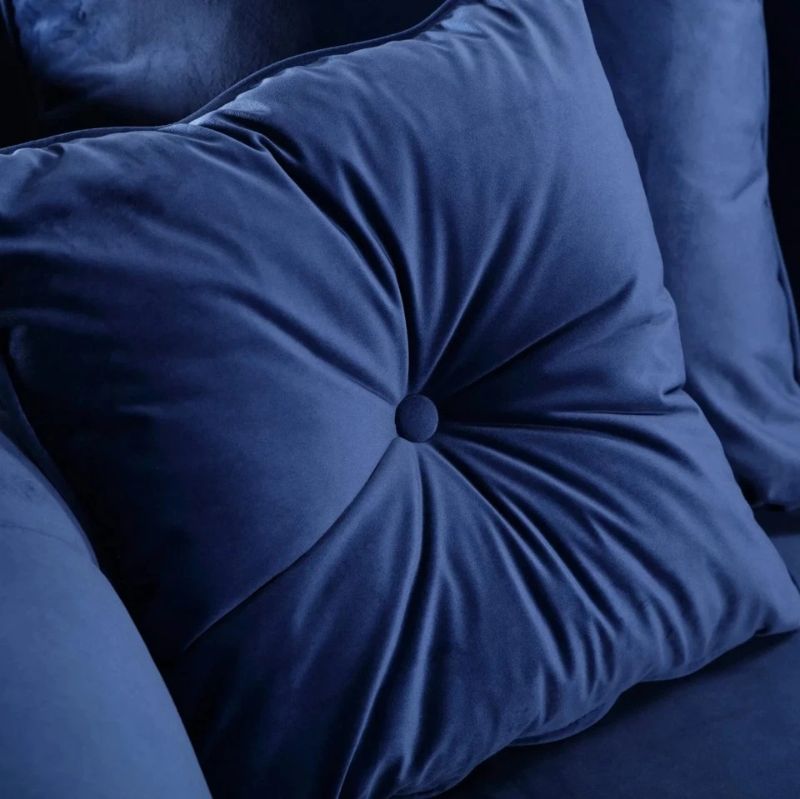 Ahwin Blue 2C2 Corner Sofa with Scatter Back Cushions – Modern Settee