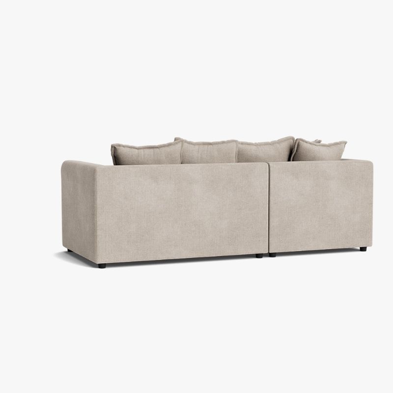 Jumbo Chenille Corner Sofa with Chaise – Taupe | Left Hand L Shape Sofa UK