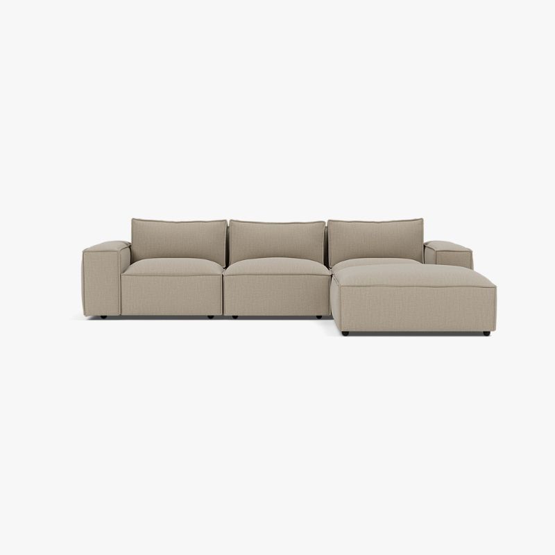 Marylebone L Shape Corner Sofa – Luxury Soft Truffle Luxe Chenille Sofa | Left or Right Hand
