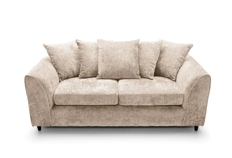 Alaska Luxury Beige 3 Seater Sofa
