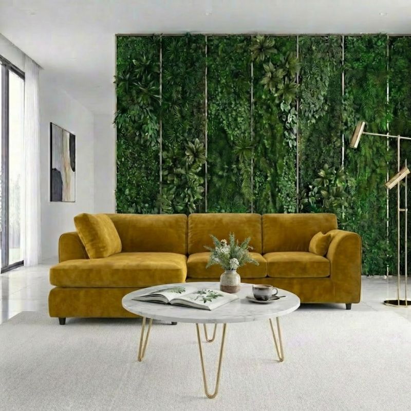 Dylan Left Hand Facing Couch for Living Room (Mustard Yellow)
