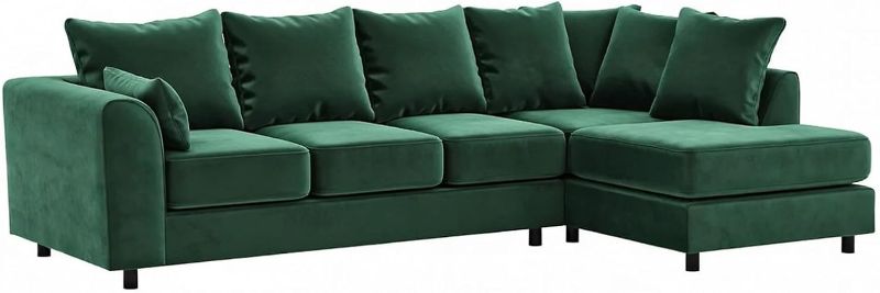 Upholstered 5 Settee Scatter Back Suites for Living Room (Green, RH 5 Seater)