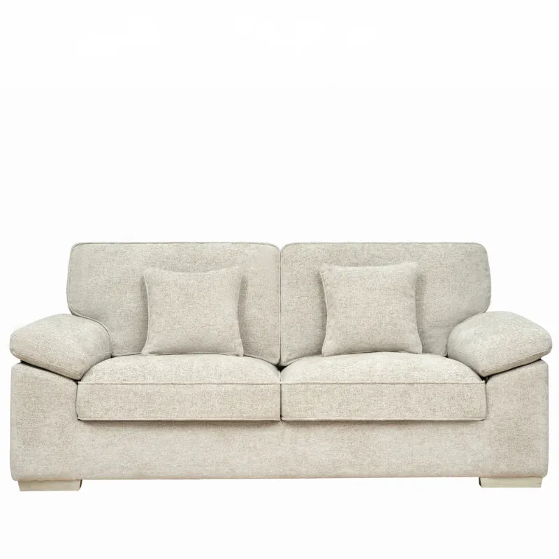 3 Seater Light Grey Cheille Sofa