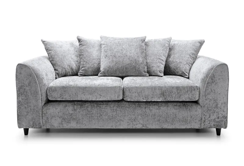 Alaska Contemporary Light Grey 3 Seater Sofa