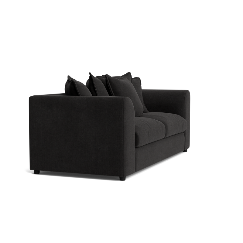 Dylan Black Chenille Scatter Back sofa