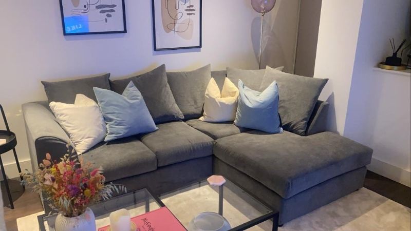 ✨ Grey Chelsea L-Shape 4 Seater Corner Sofa ✨
