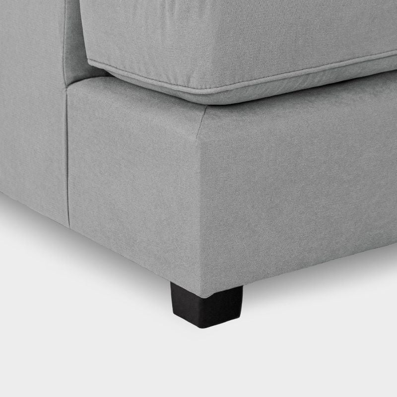 Carnaby Sofa Plush Grey U Shape Corner