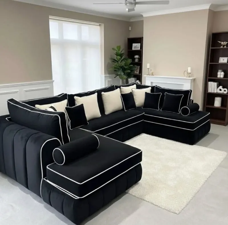 Lilly U Shape High Back sofa Set
