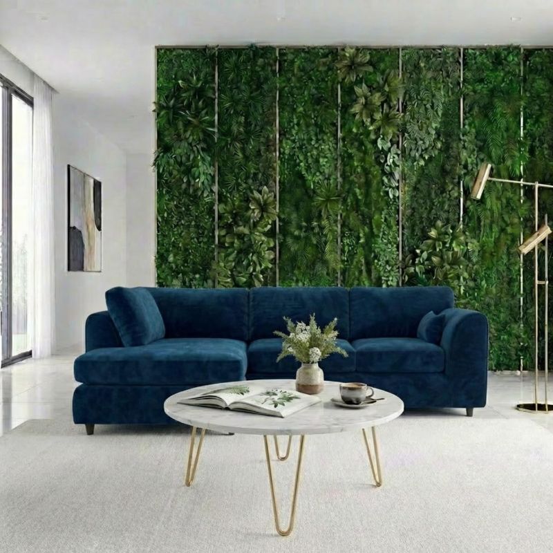 Dylan Left Hand Facing Couch for Living Room (Midnight Blue)