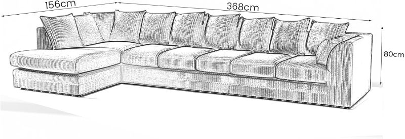 Modular 7 Settee Suites for Living Room (Mink, 7 Seater LH)