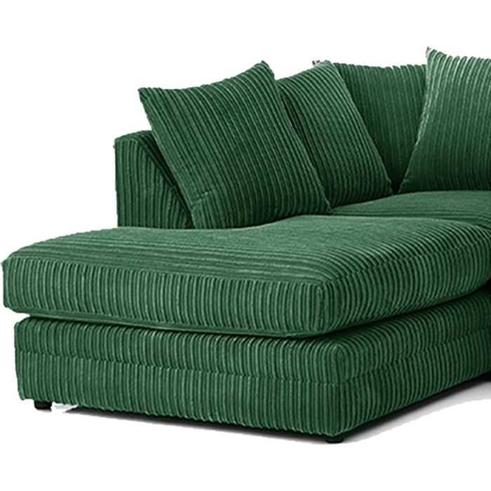 Hannah Jumbo Cord 4 Seater Left Hand Facing Corner Sofa