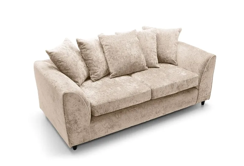 Alaska Luxury Beige 3 Seater Sofa