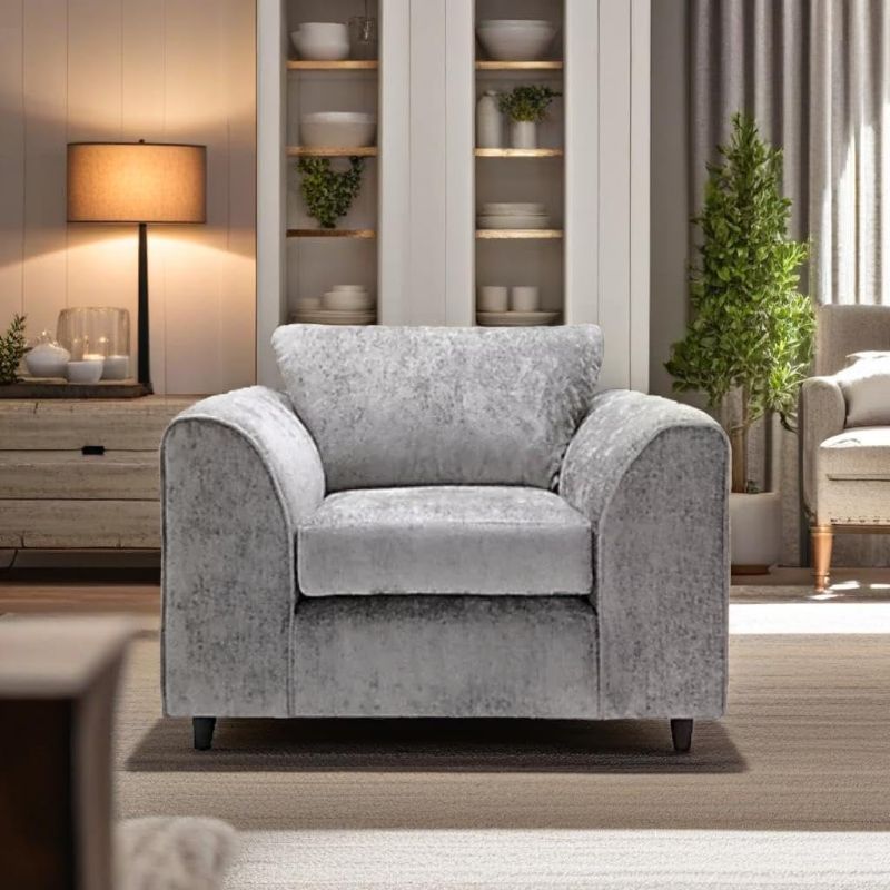 Alaska Grey Armchair – Modern, Comfortable & Stylish Accent Chair for Any Living Space