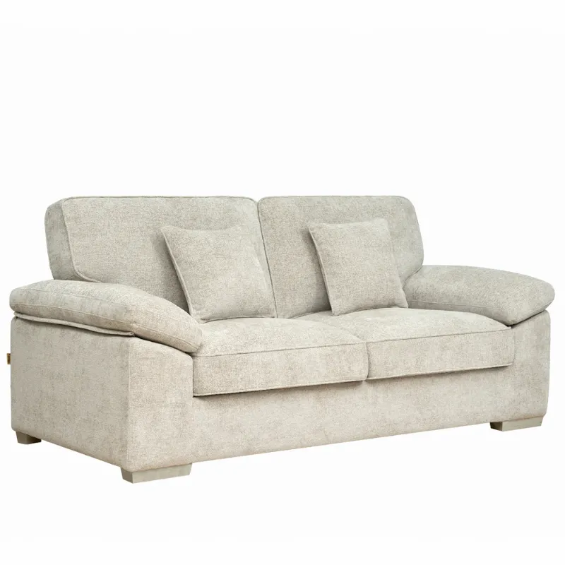 3 Seater Light Grey Cheille Sofa
