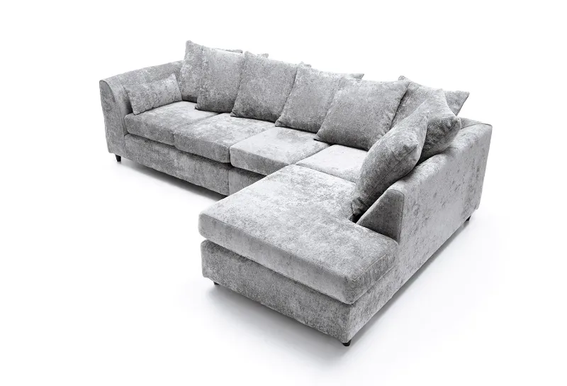 Harriet Large Crushed Chenille Corner Sofa