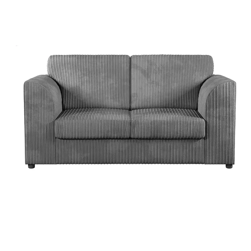 2 Seater Corduroy Sofa High back (Grey)