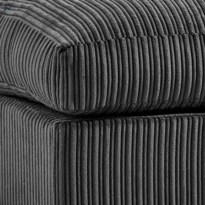 Jumbo Cord 2 Seater Scatterback Sofa - Grey