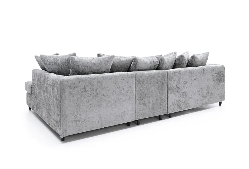 Harriet Large Crushed Chenille Corner Sofa