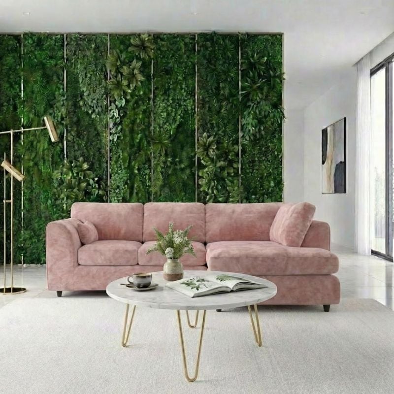 Dylan Right Hand Facing Couch for Living Room (Pink)