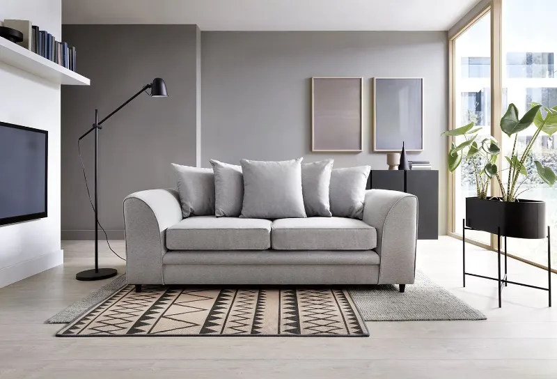 Darcy 3 Seater Sofa (light Grey)